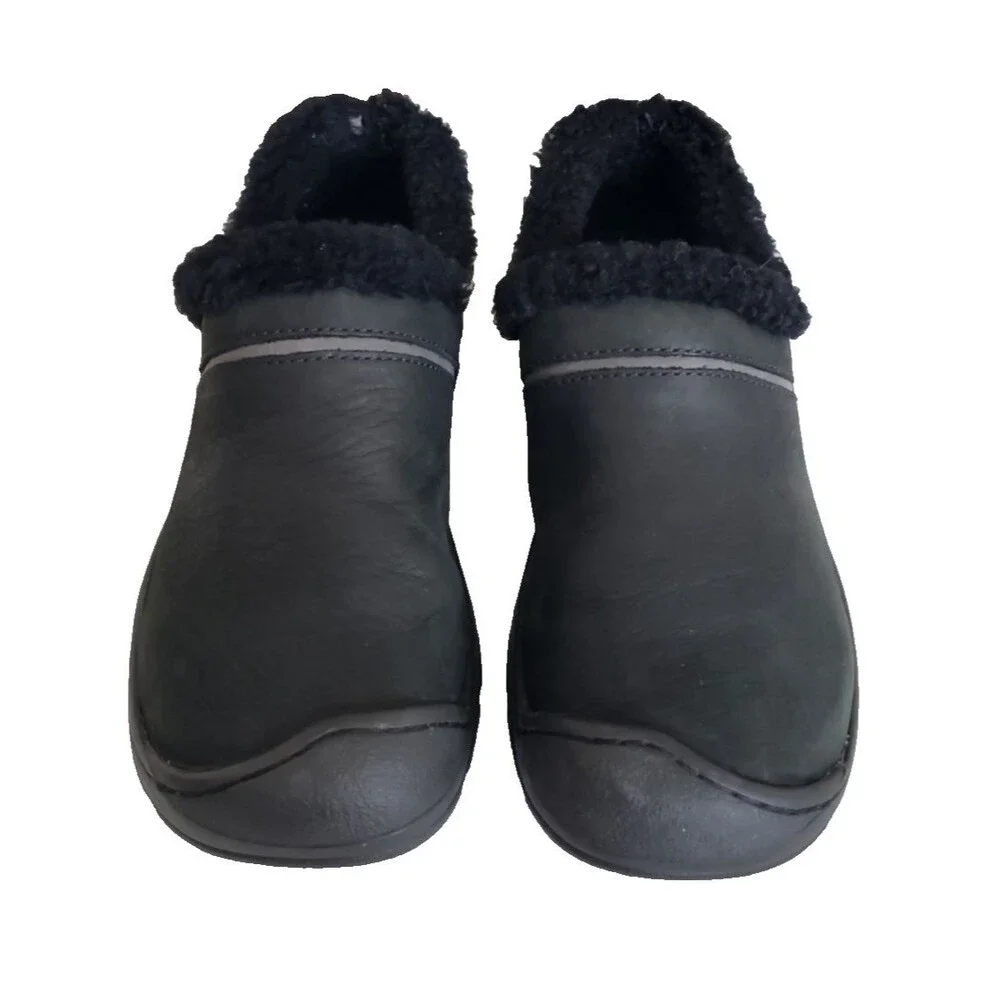 KEEN Women's Size 8 Crested Butte Black Sherpa Lined Slip On Shoes Casual